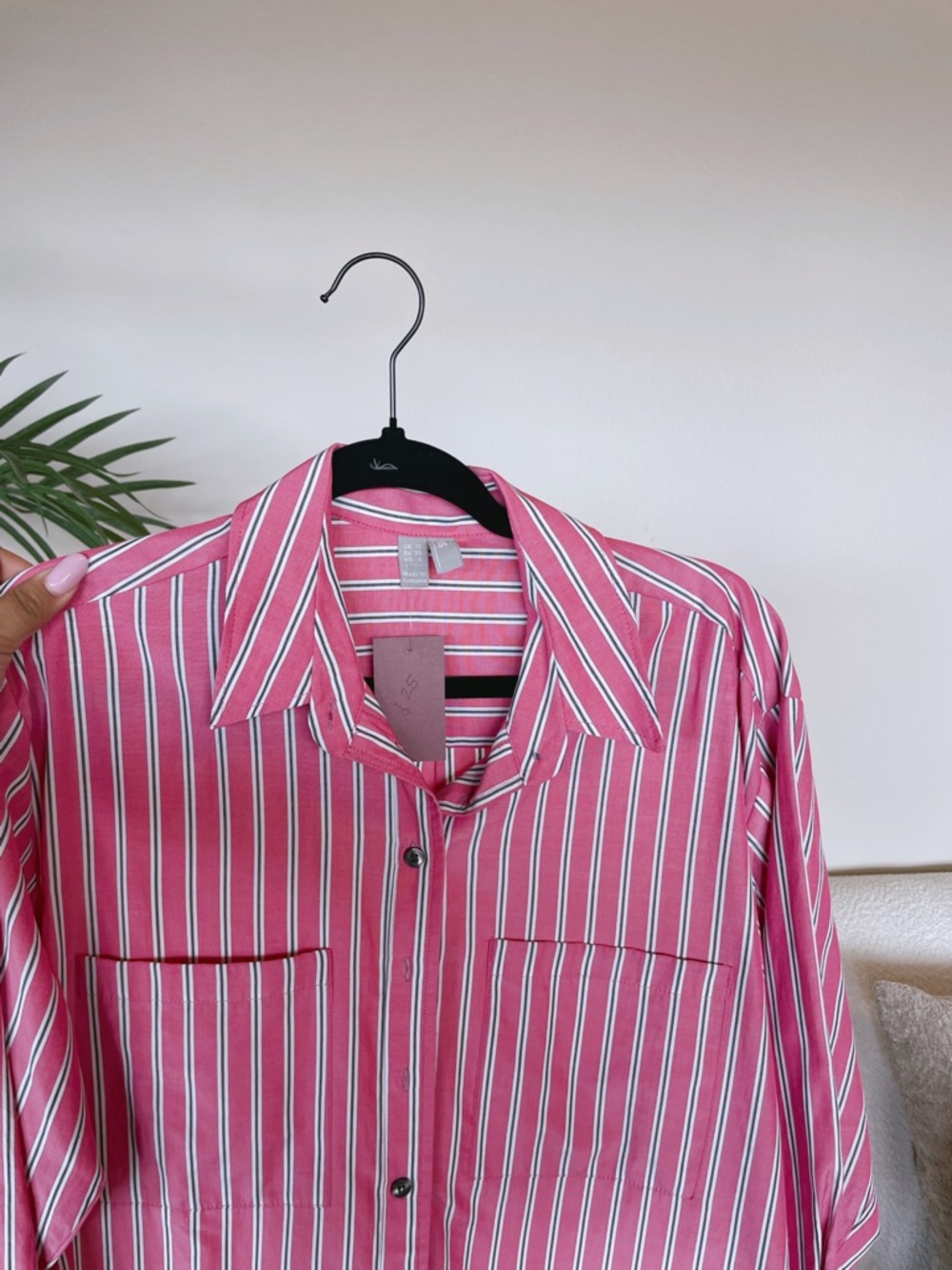 ASOS Pink Striped Button-Down Shirt